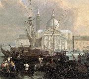 CARLEVARIS, Luca The Sea Custom House with San Giorgio Maggiore (detail) fg china oil painting artist